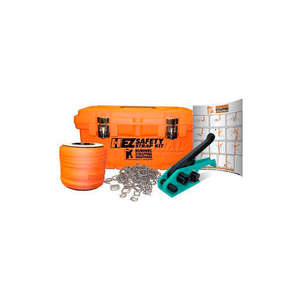 POLYESTER STRAPPING KIT WITH 3/4" X 250' COIL, RATCHET TOOL, BUCKLES & CASE by Kubinec Strapping