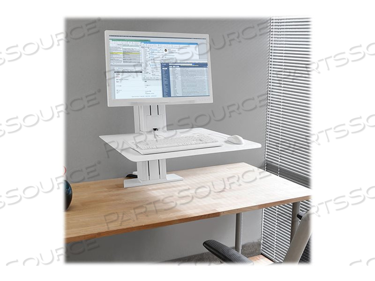 ERGOTRON WORKFIT-SR,SINGLE MONITOR,SIT-STAND DESKTOP WORKSTATION (WHITE).POSITIO by Ergotron, Inc.