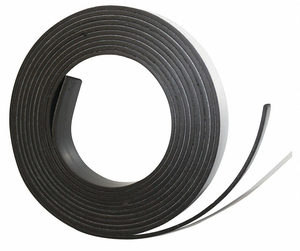 ADHESIVE MAGNETIC STRIP 7FT L X 1/2IN W by Magna Visual