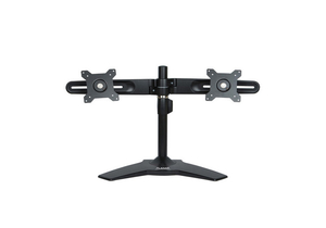 DUAL MONITOR STAND, BLACK, QUICK AND EASY INSTALLATION, ROTATE 90 DEG FOR LANDSCAPE OR PORTRAIT MODE by Planar Systems