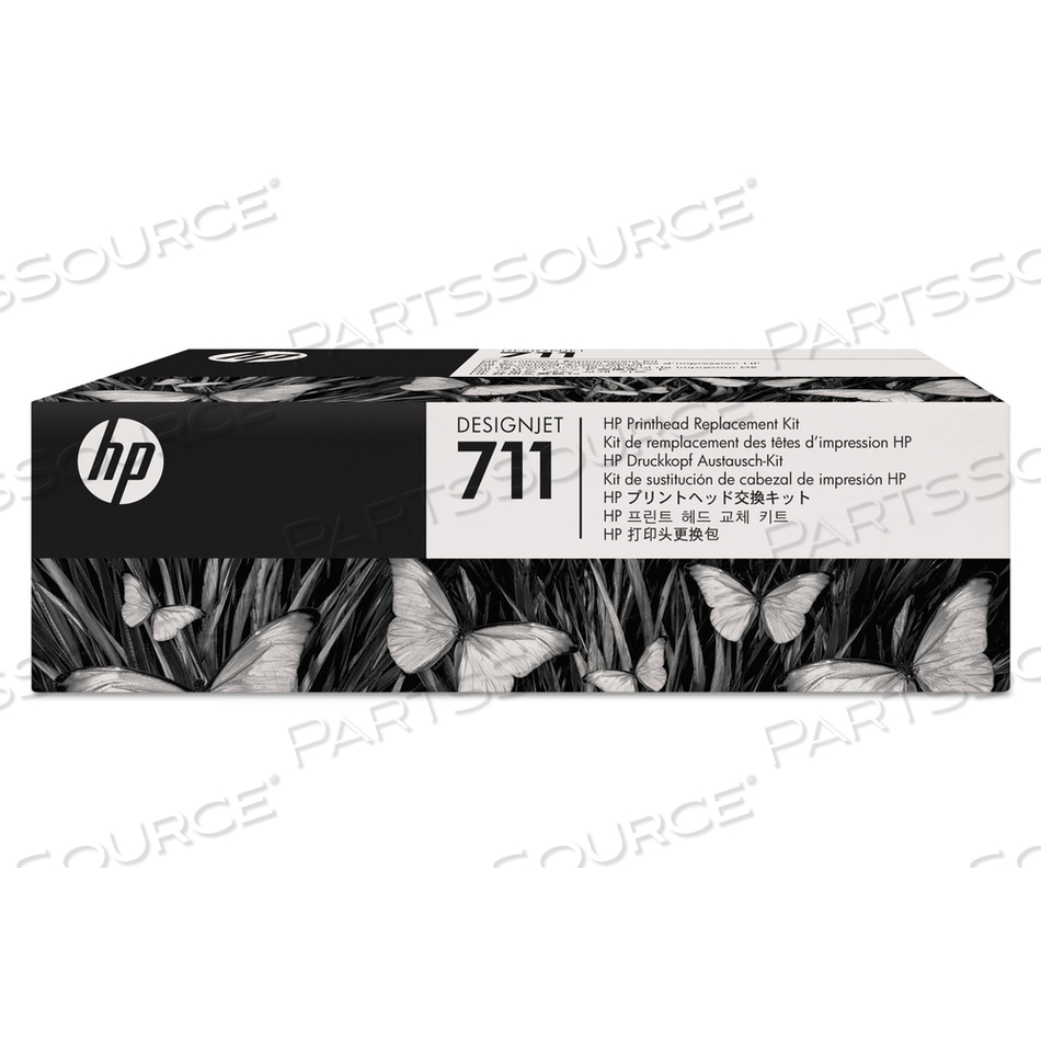 HP 711, (C1Q10A) BLACK/CYAN/MAGENTA/YELLOW PRINTHEAD by HP (Hewlett-Packard)