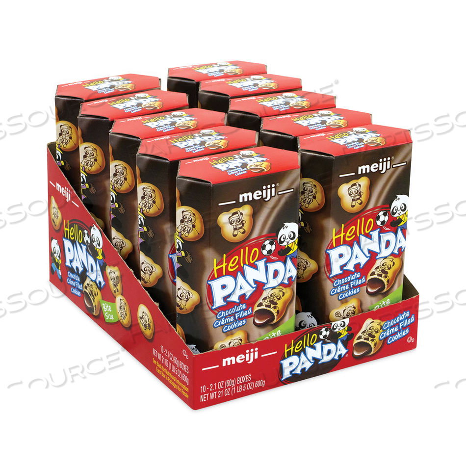 HELLO PANDA CHOCOLATE CREME FILLED COOKIES, 2.1 OZ BOX, 20/PACK 