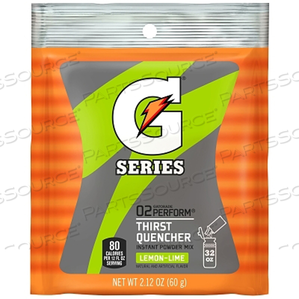 G SERIES 02 PERFORM THIRST QUENCHER INSTANT POWDER, 2.12 OZ, POUCH, 32 OZ YIELD, LEMON-LIME by Gatorade