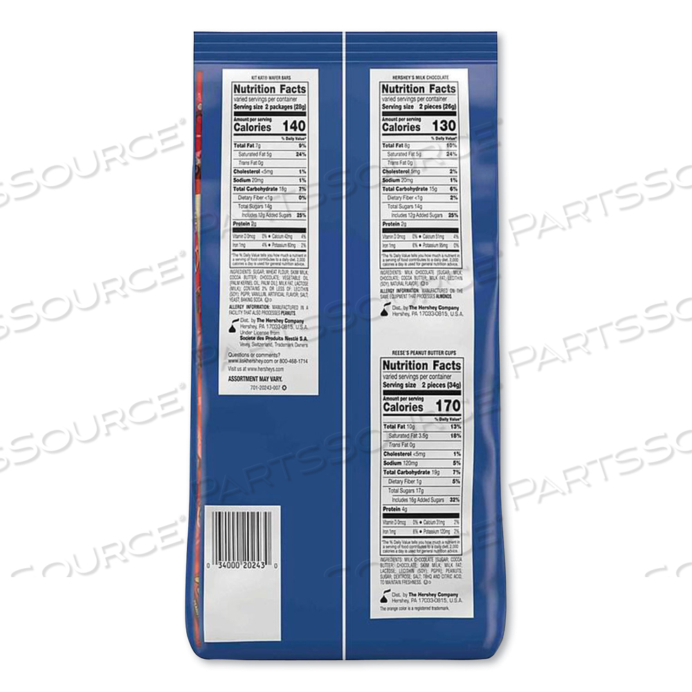 PARTY PACK MINIATURES MILK CHOCOLATE VARIETY, ASSORTED, 33.38 OZ BAG by Hershey's PARTY PACK MINIATURES MILK CHOCOLATE VARIETY, ASSORTED, 33.38 OZ BAG by Hershey's