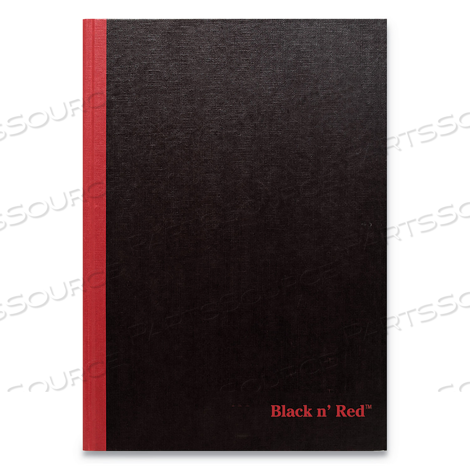 HARDCOVER CASEBOUND NOTEBOOK, SCRIBZEE COMPATIBLE, 1 SUBJECT, WIDE/LEGAL RULE, BLACK COVER, 9.75 X 6.75, 96 SHEETS 