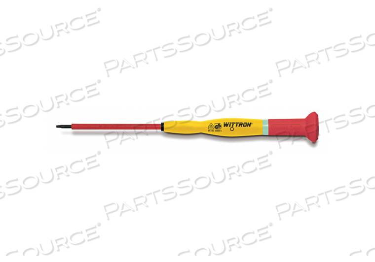 INSULATD SCREWDRIVER SLOTTED 1/16X1-3/4 by Witte