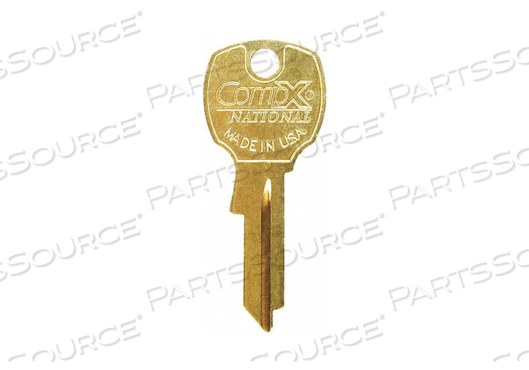 KEY BLANK FOR 4DED5 BRIGHT BRASS by CompX KEY BLANK FOR 4DED5 BRIGHT BRASS by CompX