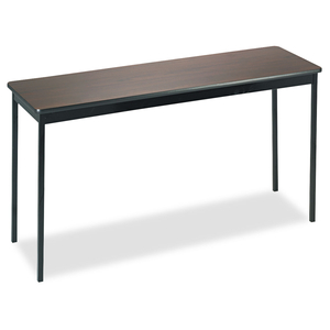 UTILITY TABLE, RECTANGULAR, 60W X 18D X 30H, WALNUT/BLACK by Barricks