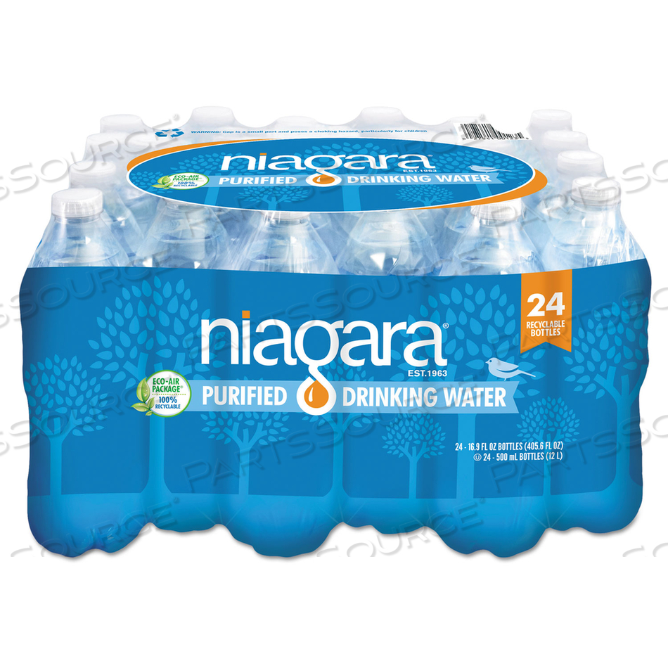 NIAGARA BOTTLING PURIFIED DRINKING WATER, 16.9 OZ BOTTLE, 24/PACK, 2016/PALLET by Niagara Bottling, LLC