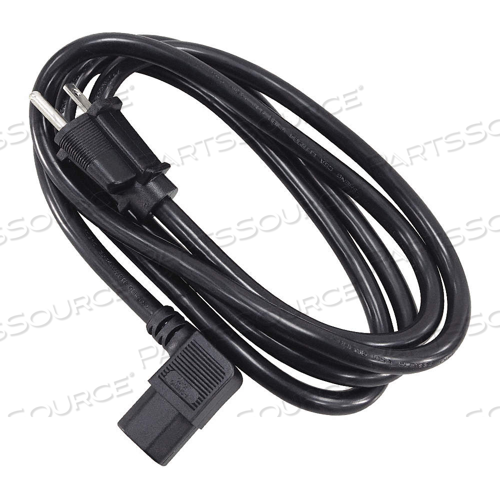 PC POWER CORD, 14 AWG WIRE SIZE, 6 FT CORD LG, RIGHT ANGLE IEC C13, 15 A MAX. AMPS, PVC, SJT by Approved Vendor PC POWER CORD, 14 AWG WIRE SIZE, 6 FT CORD LG, RIGHT ANGLE IEC C13, 15 A MAX. AMPS, PVC, SJT by Approved Vendor