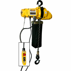 1/2 TON ELECTRIC CHAIN HOIST, 20' LIFT, 12.5 FPM, 110V by Oz Lifting Products