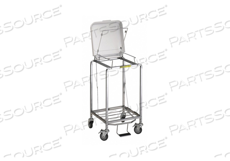 LAUNDRY HAMPER CART 1 COMP GRY 3.5 CU FT by R&B Wire Products, Inc.