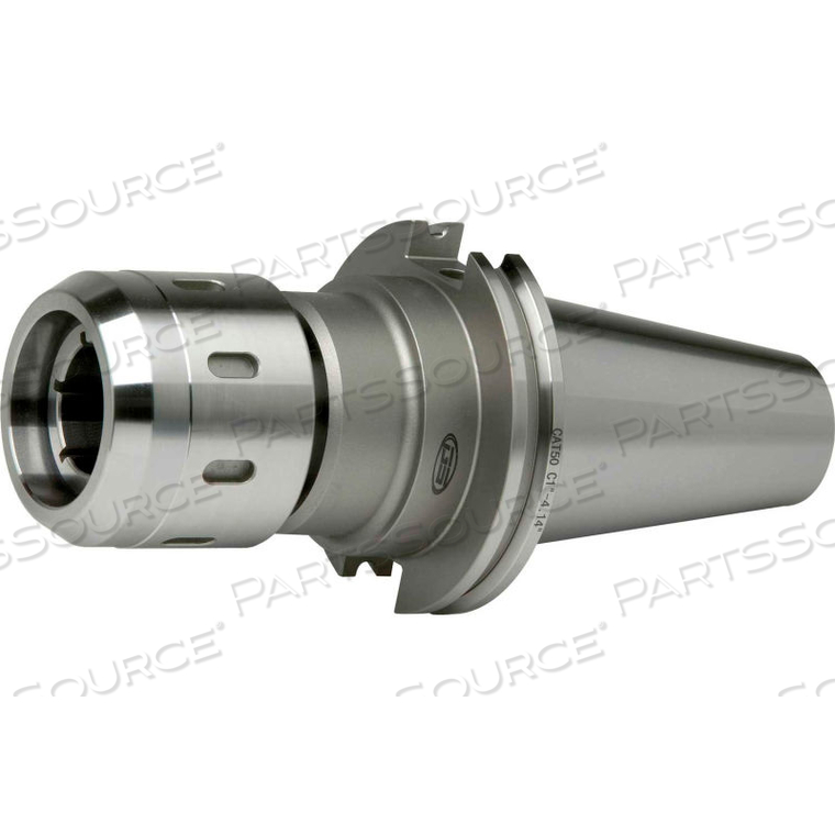 CAT40 C 1-1/4"-4.14" MULTI-LOCK MILLING CHUCK, DIN COOLANT THRU THE FLANGE 