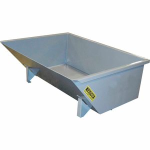 LOW-PROFILE SELF-DUMPING FORKLIFT HOPPER, 1-1/2 CU. YD., 5000 LBS CAP., GRAY by McCullough Industries, Inc.