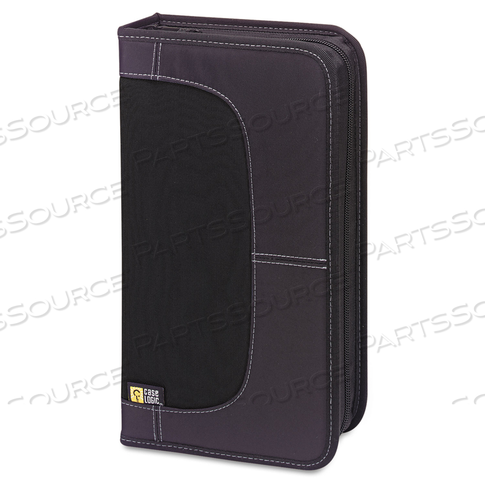 CD/DVD WALLET, HOLDS 72 DISCS, BLACK 