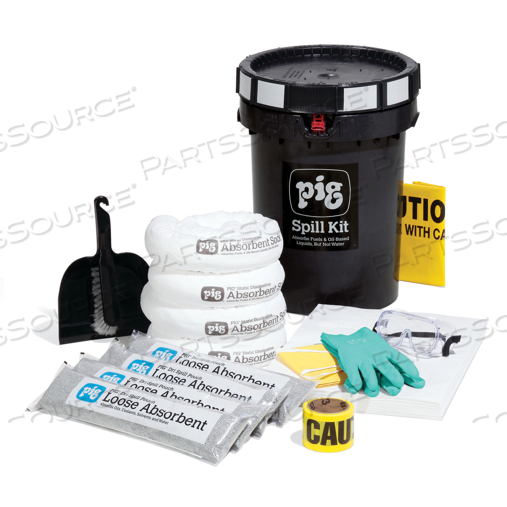 PIG FUEL STATION SPILL KIT IN BUCKET by New Pig Corporation PIG FUEL STATION SPILL KIT IN BUCKET by New Pig Corporation
