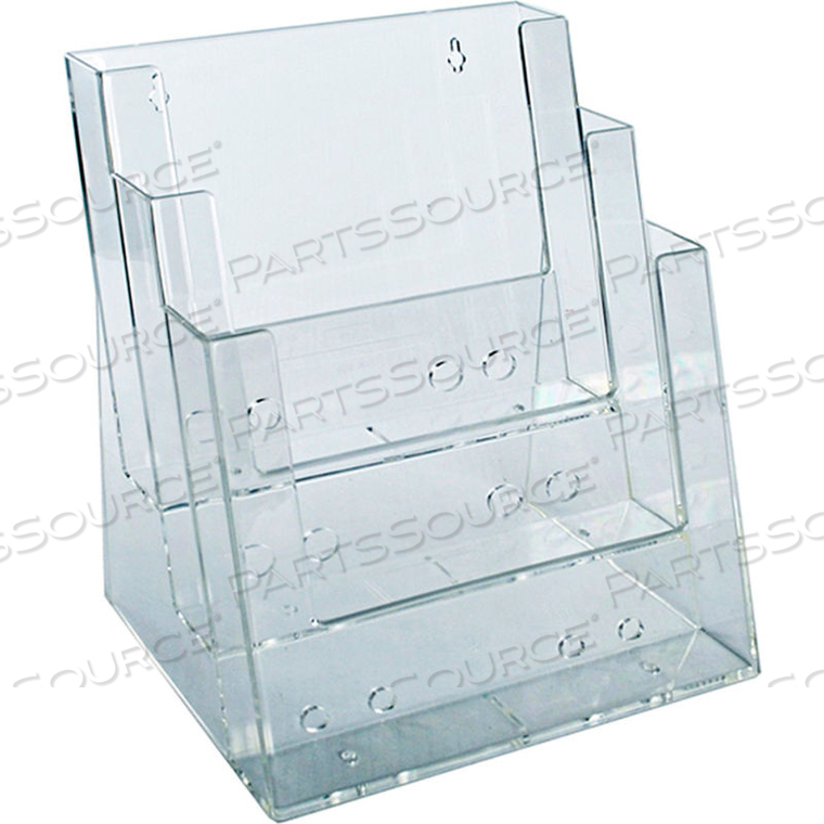 THREE-TIER BROCHURE HOLDER, 9-1/4"W X 6"D X 13-1/4"H by Azar International