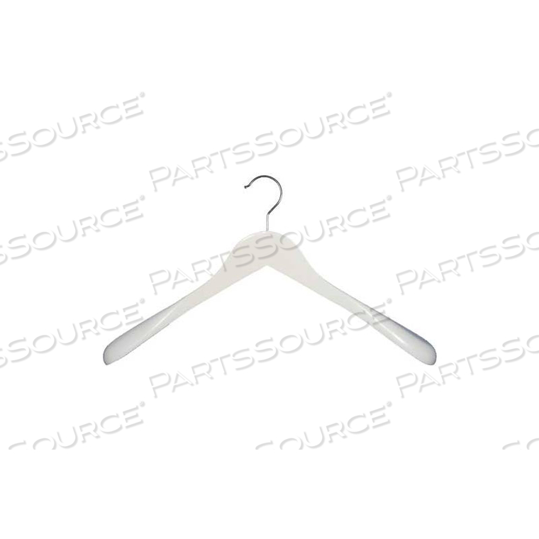 NAHANCO TOP HANGER-EXECUTIVE FLARE, 17"L, WOOD-WH, PKG QTY 25 