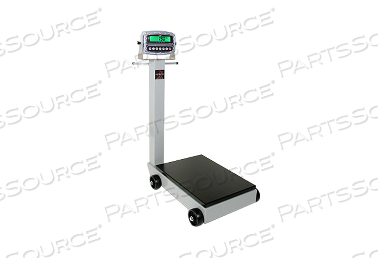 PORTABLE SCALE, ELECTRONIC, 500 LB WITH 190 INDICATOR, 1 IN HIGH LCD 