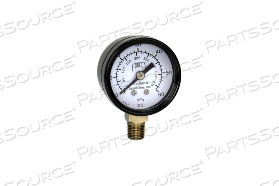 VENTILATOR REPLACEMENT PRESSURE GAUGE - 1/8 IN by Anesthesia Associates