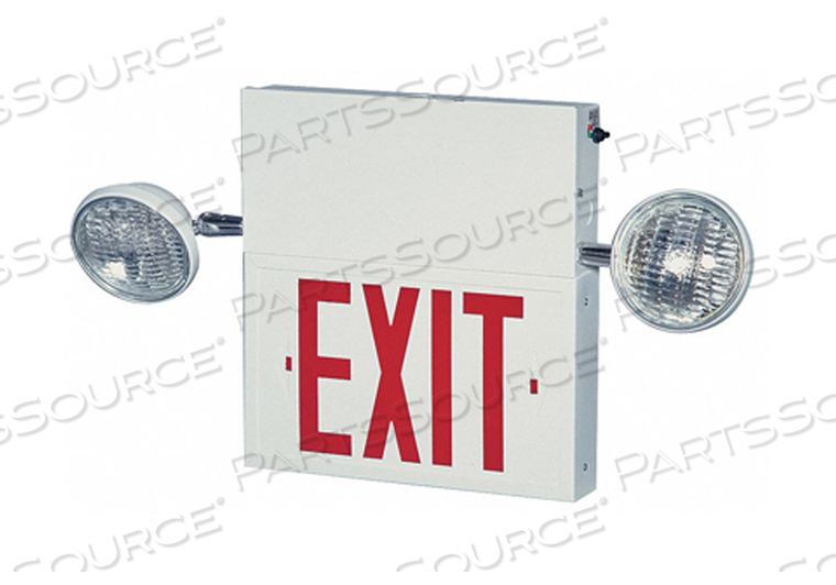 EXIT SIGN W/EMERGENCY LIGHTS 8W RED by Big Beam