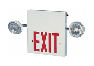 EXIT SIGN W/EMERGENCY LIGHTS 8W RED by Big Beam EXIT SIGN W/EMERGENCY LIGHTS 8W RED by Big Beam