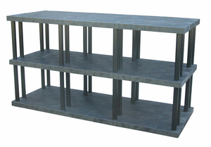 PLASTIC SHELVING OPEN 51 H 3 SHELF by SPC Industrial