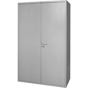 GLOBAL INDUSTRIAL HEAVY DUTY STEEL STORAGE CABINET, 14 GA. STEEL ALL-WELDED GRAY, 60WX24DX78H by Hallowell