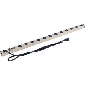 35" 12 OUTLET ALUMINUM POWER STRIP W/SURGE PROTECTION, 1500 JOULES, 6' CORD by Approved Vendor 35" 12 OUTLET ALUMINUM POWER STRIP W/SURGE PROTECTION, 1500 JOULES, 6' CORD by Approved Vendor