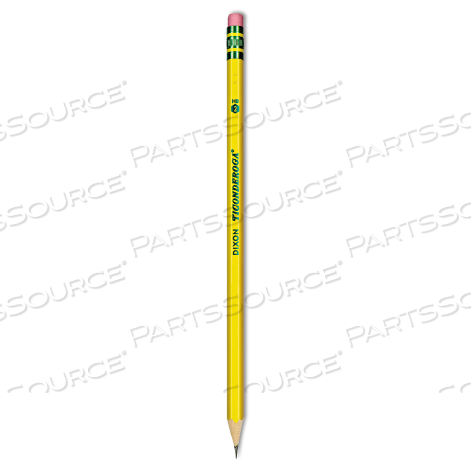 PENCILS, HB (#2), BLACK LEAD, YELLOW BARREL by Dixon Ticonderoga