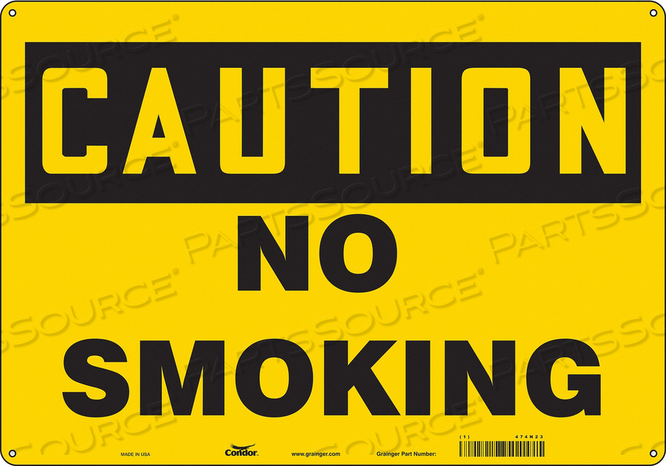 SAFETY SIGN 20 W 14 H 0.032 THICKNESS 