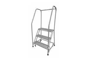 ROLLING LADDER STEEL 60IN. H. GRAY by Cotterman
