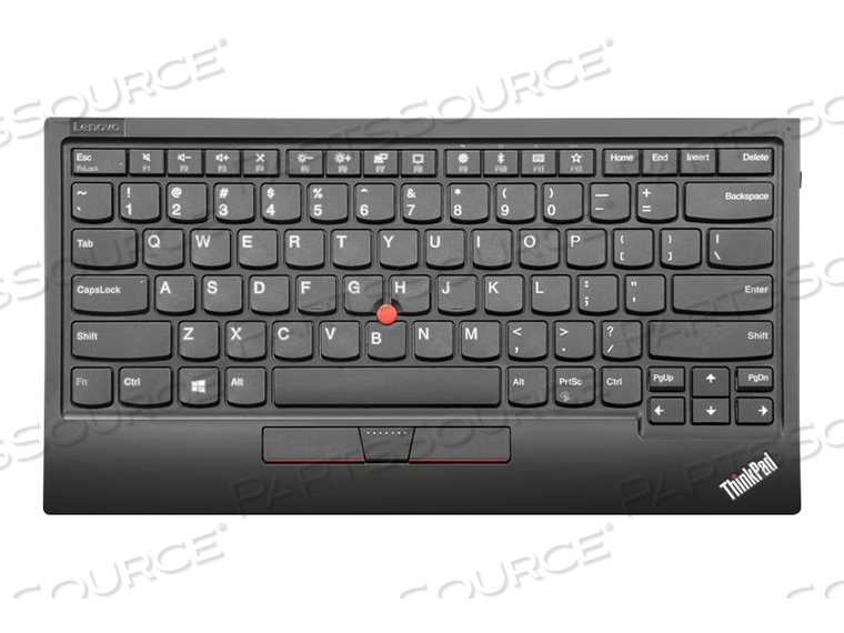 THINKPAD TRACKPOINT KEYBOARD II, KEYBOARD, WITH TRACKPOINT, WIRELESS, 2.4 GHZ, BLUETOOTH 5.0, QWERTY, US, KEY SWITCH: SCISSOR-KEY, PURE BLAC by Lenovo