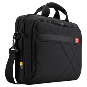 DIAMOND BRIEFCASE, FITS DEVICES UP TO 15.6", POLYESTER, 16.1 X 3.1 X 11.4, BLACK by Case Logic DIAMOND BRIEFCASE, FITS DEVICES UP TO 15.6", POLYESTER, 16.1 X 3.1 X 11.4, BLACK by Case Logic