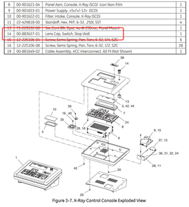 LENS CAP STOP SWITCH by OEC Medical Systems (GE Healthcare)