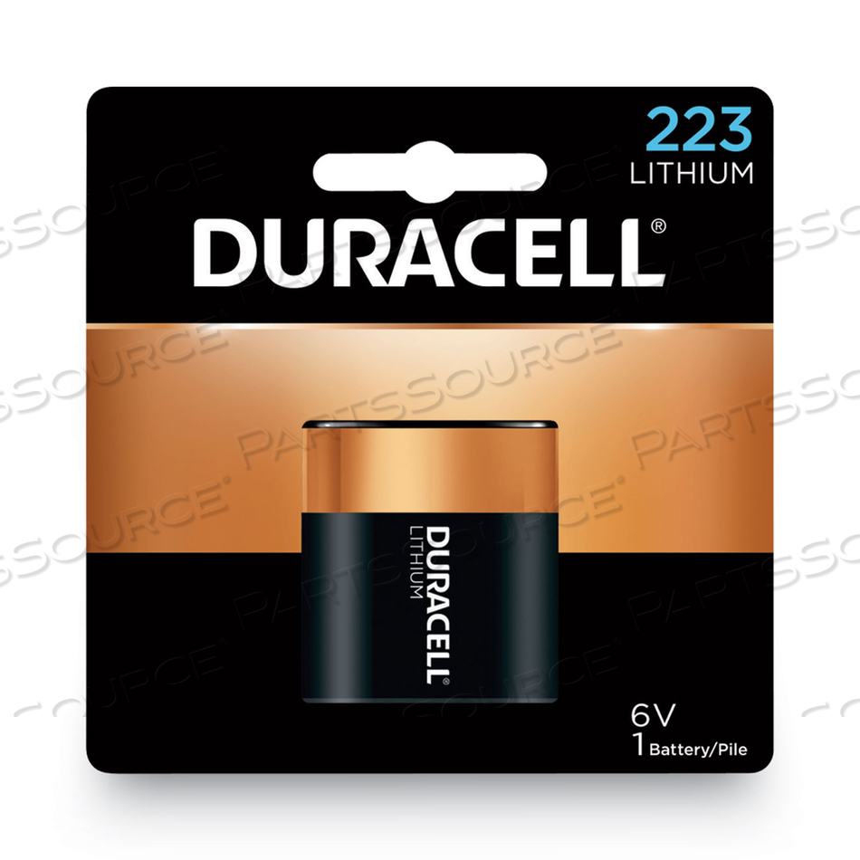 BATTERY, 223, LITHIUM, 6V, 1500 MAH by Duracell BATTERY, 223, LITHIUM, 6V, 1500 MAH by Duracell