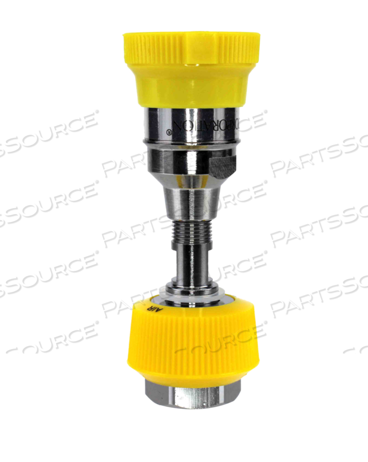 QUICK CONNECT COUPLER, DISS FEMALE HAND TIGHT NUT AND NIPPLE, AIR, YELLOW by Bay Corporation