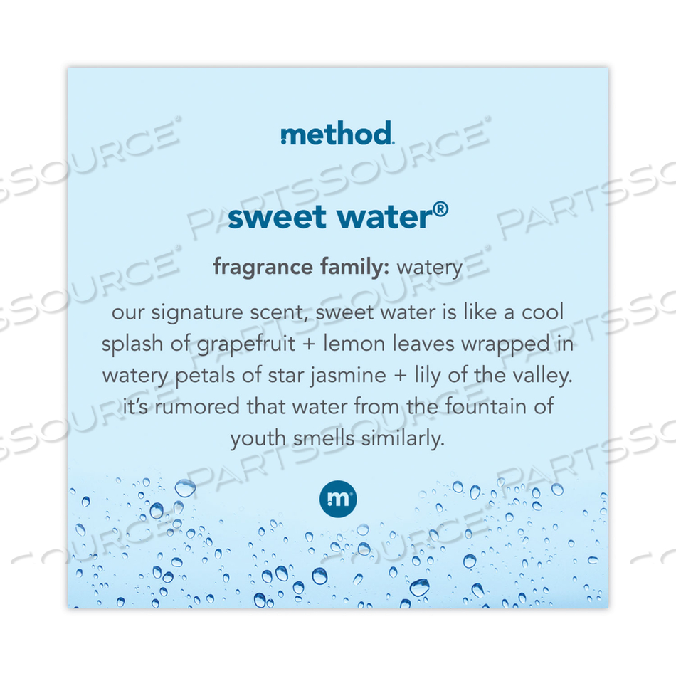 GEL HAND WASH, SWEET WATER, 12 OZ PUMP BOTTLE by Method