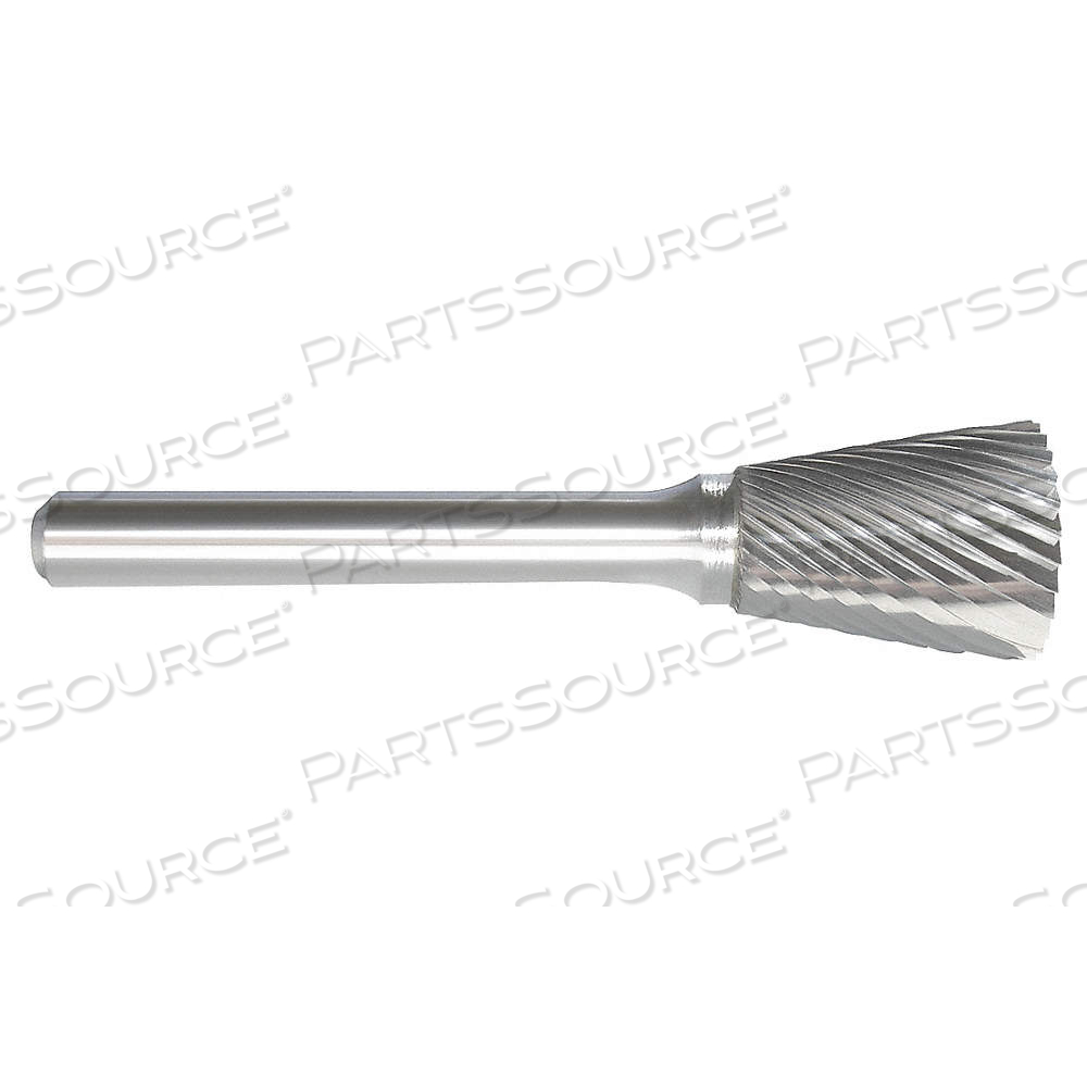 CARBIDE BUR, INVERTED CONE, SN-61, SINGLE CUT, 3/32 IN X 1/8 IN HEAD, 3/32 IN SHANK by Approved Vendor CARBIDE BUR, INVERTED CONE, SN-61, SINGLE CUT, 3/32 IN X 1/8 IN HEAD, 3/32 IN SHANK by Approved Vendor