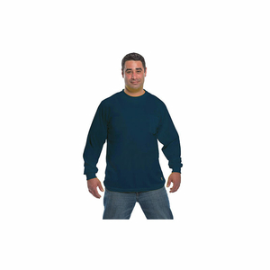 LONG SLEEVE T WITH PERIMETER INSECT GUARD, NAVY BLUE, 2XL by Utility Pro Wear