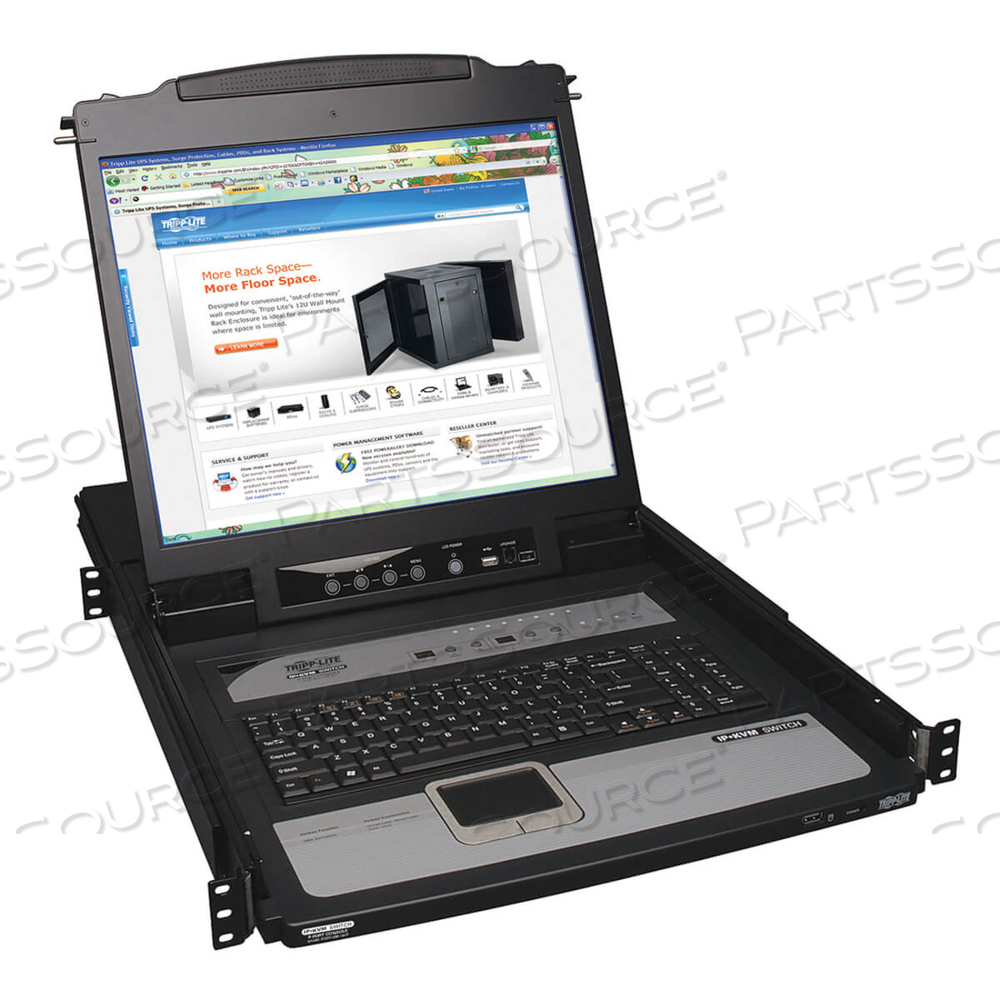 RACK CONSOLE KVM SWITCH 8-PORT W/ 19" LCD BUILT-IN IP by Tripp Lite RACK CONSOLE KVM SWITCH 8-PORT W/ 19" LCD BUILT-IN IP by Tripp Lite