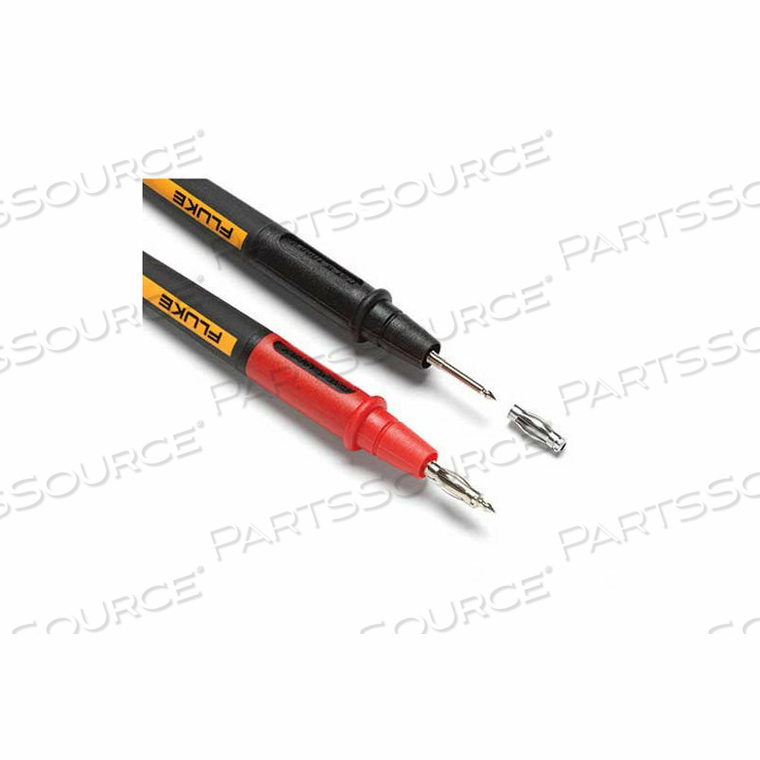 TWISTGUARD TEST LEADS, 2 MM DIA PROBE TIPS W/4 MM ADAPTERS by Fluke Electronics Corp (Industrial Div.)