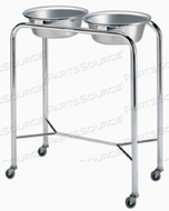 DOUBLE BASIN STAND WITH SS BASINS by Pedigo Products, Inc.