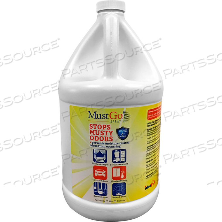 MUSTGO ODOR ELIMINATOR LIQUID - ONE GALLON BOTTLE 