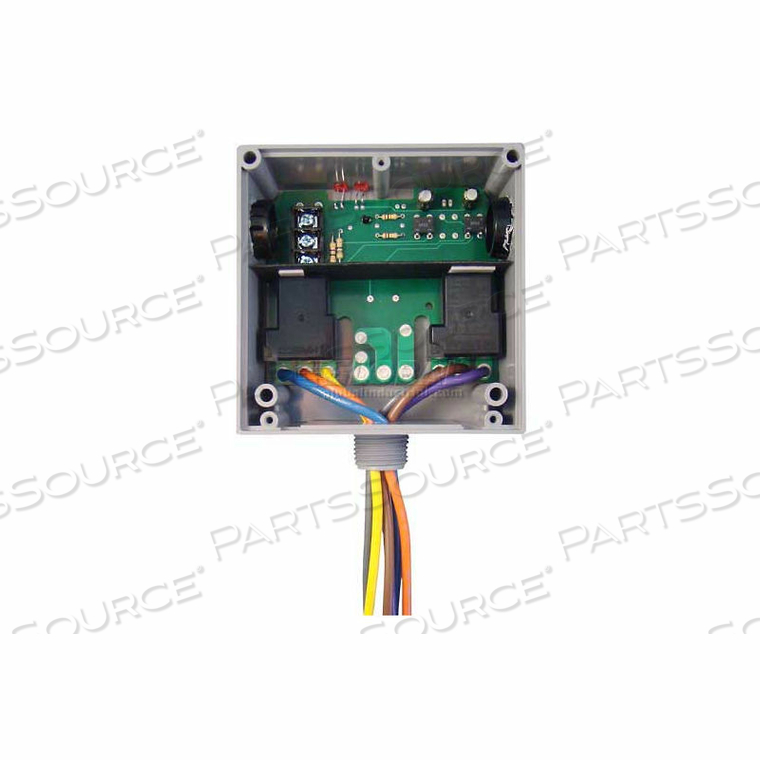 ENCLOSED RELAY, HI/LOW SEP. 20A, 2 SPDT, 24VAC/DC by RIB ENCLOSED RELAY, HI/LOW SEP. 20A, 2 SPDT, 24VAC/DC by RIB