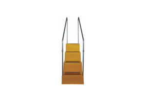 J4026 STEP STAND 4 STEPS POLYETHYLENE YELLOW by DPI