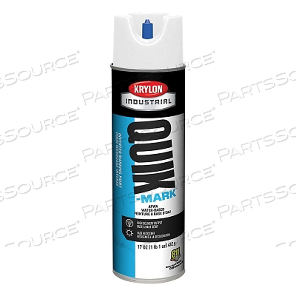 QUIK-MARK APWA WATER-BASED INVERTED MARKING PAINT, 17OZ AEROSOL, BRILLIANT WHITE by Krylon