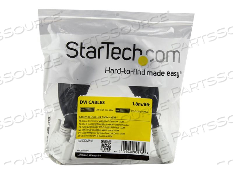 PROVIDES A HIGH-SPEED, CRYSTAL-CLEAR CONNECTION TO YOUR DVI DIGITAL DEVICES -6FT by StarTech.com Ltd. PROVIDES A HIGH-SPEED, CRYSTAL-CLEAR CONNECTION TO YOUR DVI DIGITAL DEVICES -6FT by StarTech.com Ltd.