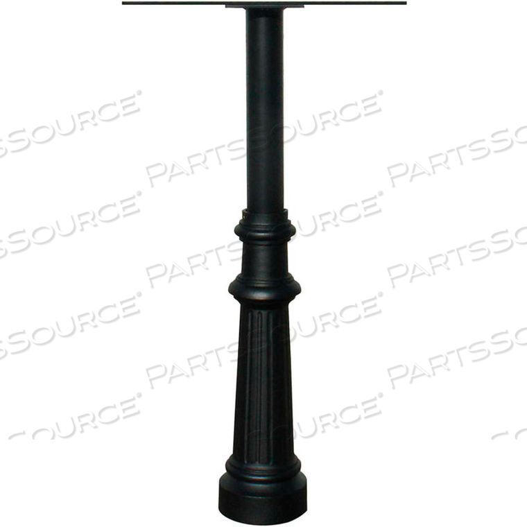 THE HANFORD TWIN POST ONLY (NO SUPPORT BRACE) WITH FLUTED BASE by Qualarc