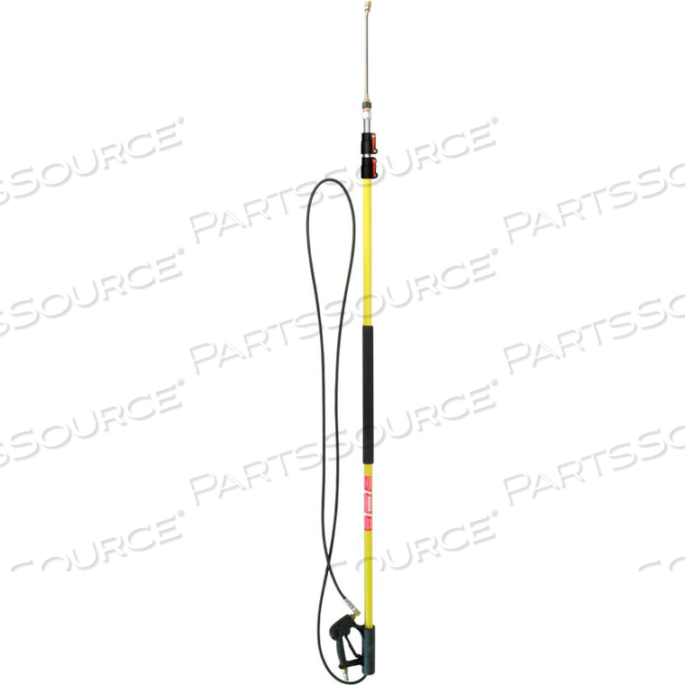 FIBERGLASS TELESCOPING WAND - 9' - 24'L, 1/4" HOSE by Be Pressure Washer Supply Inc. FIBERGLASS TELESCOPING WAND - 9' - 24'L, 1/4" HOSE by Be Pressure Washer Supply Inc.